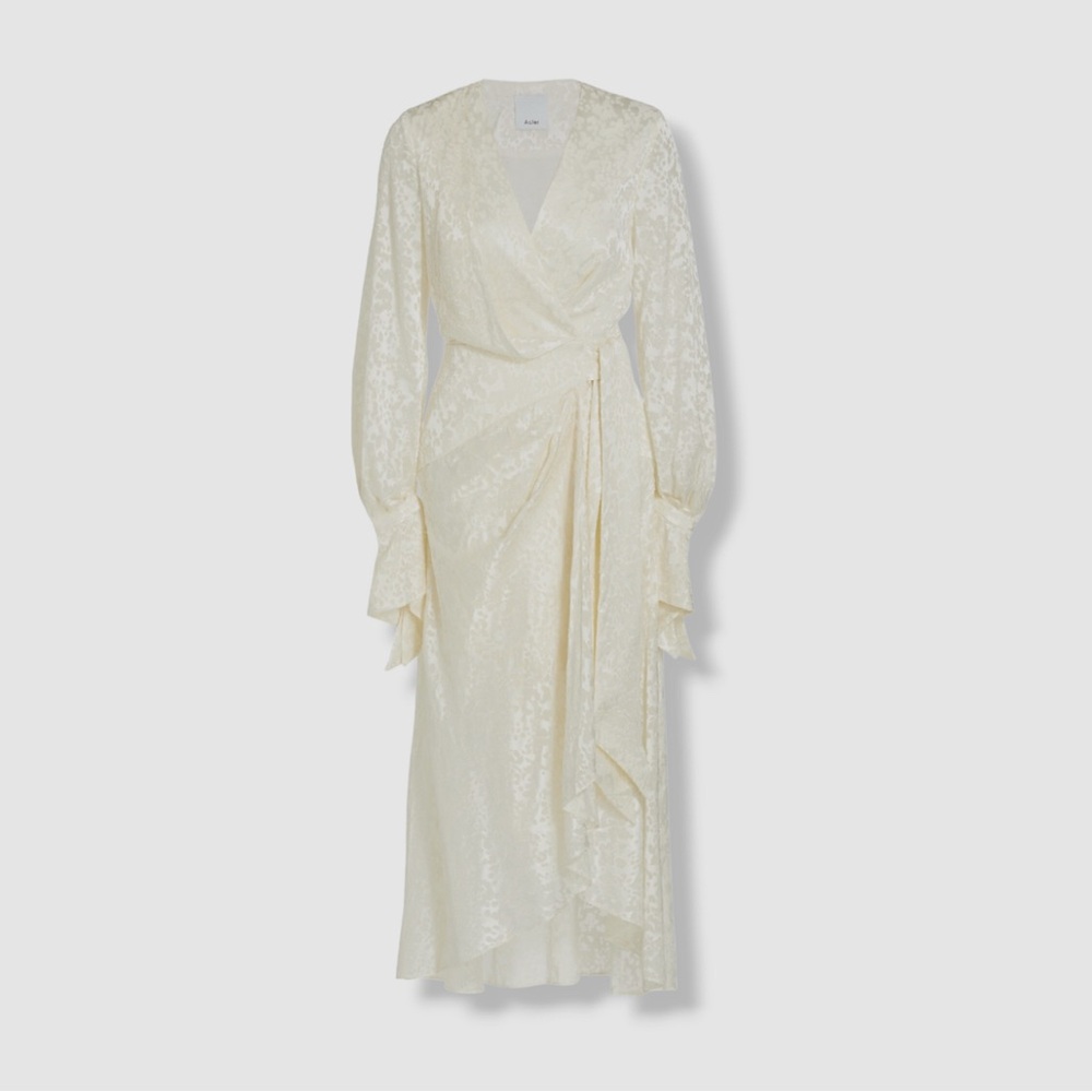 Acler Cream Wrap Dress
